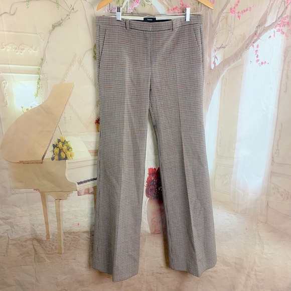 Theory Demetria 2 Window Check Portland Trousers - Picture 1 of 7